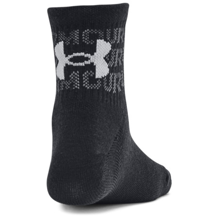 Calcetines para niños Under Armour Yth UA Essential 6Pk Qtr Black