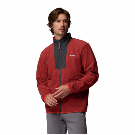 Sudadera de hombre Columbia Sequoia Grove™ Ii Fz Fleece rojo Red Oxide, Shark