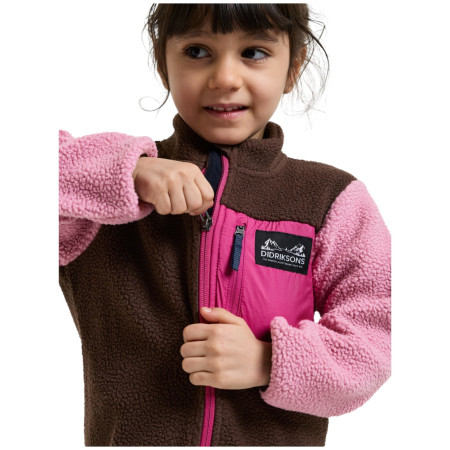 Sudadera para niños Didriksons Anten Kids Fullzip 2 Oyster Pink
