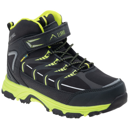 Calzado para niños Elbrus Savas Mid Wp Jr negro/amarillo Black/Lime/Silver