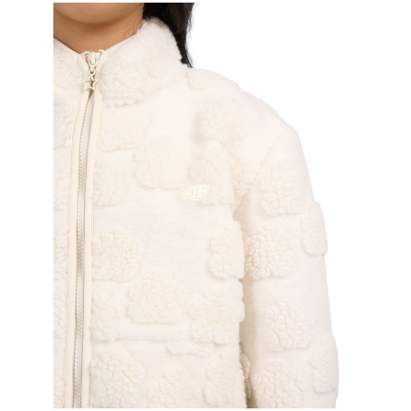 Sudadera para niños 4F Fleece F494 Off White
