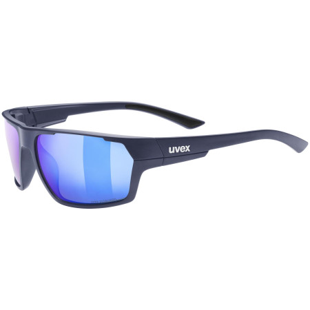 Gafas de sol Uvex Sportstyle 233 P negro/azul Deep Space Mat/Mirror Blue