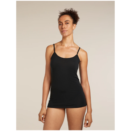 Camiseta sin mangas para mujer Icebreaker Merino 150 Siren Cami negro BLACK