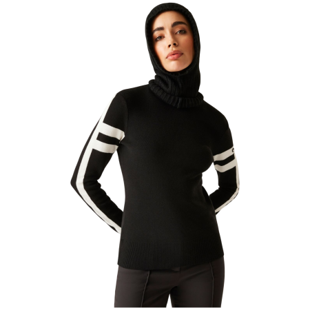 Sudadera de mujer Dare 2b Diamant Midlayer negro/blanco Black/Egret