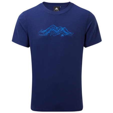 Camiseta de hombre Mountain Equipment Groundup Mountain Tee Medieval Blue azul
