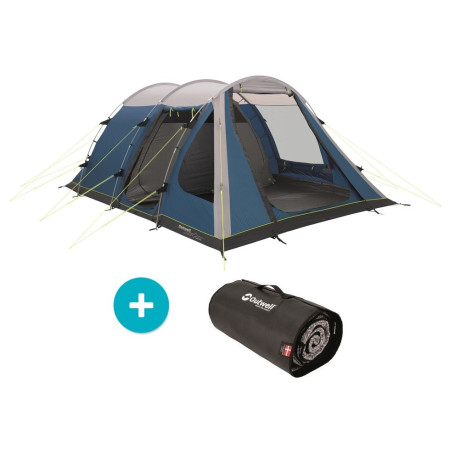 Tienda de campaña Outwell Aspen 500 + zdarma koberec Asp azul