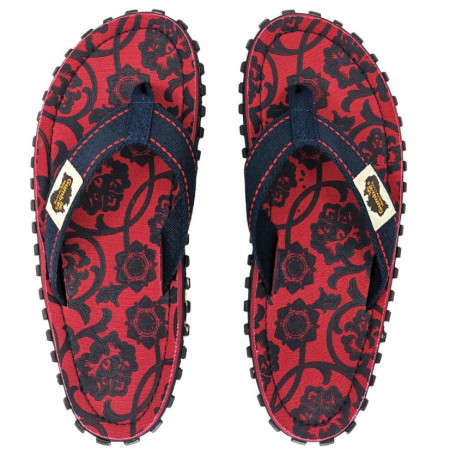 Chanclas Gumbies Islander Flip-Flops - Red & Blue Rose