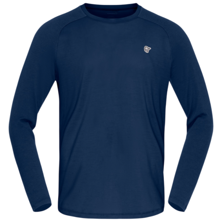 Camiseta funcional de hombre Norrona femund pureUll Long Sleeve azul oscuro Indigo Night