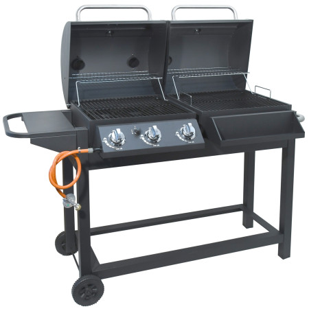 Barbacoa Cattara Duet 2 in1 plyn/dřevěné uhlí negro