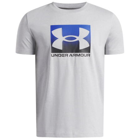 Camiseta funcional para niños Under Armour UA B Boxed Sports Update SS Mod Gray Light Heather gris claro Mod Gray Light Heather / / Black