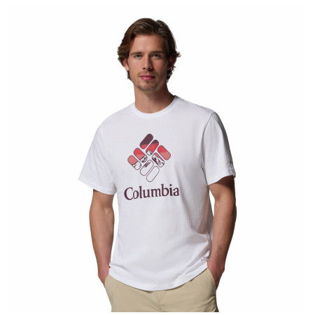 Camiseta de hombre Columbia CSC™ Seasonal Graphic Tee blanco White, Heavenly Stacked Gem