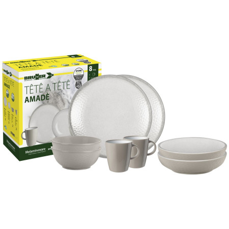 Vajilla Brunner Set tête-à-tête Amadè 8 pcs