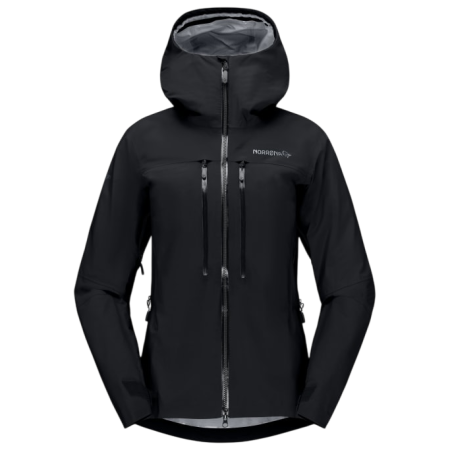Chaqueta outdoor para mujer Norrona Trollveggen Gore-Tex Pro Light Jacket negro Caviar Black