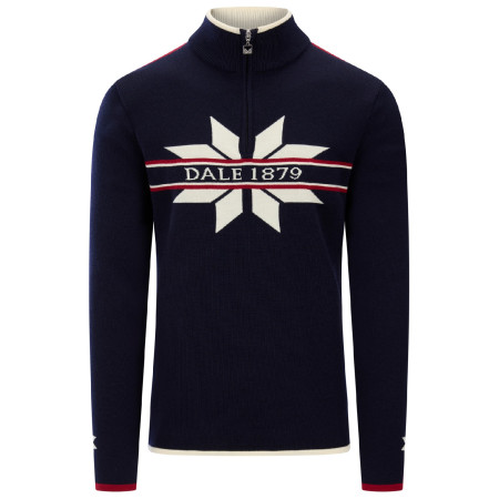 Jersey de hombre Dale of Norway Nåle Masc. Sweater azul oscuro/blanco Marine Offwhite