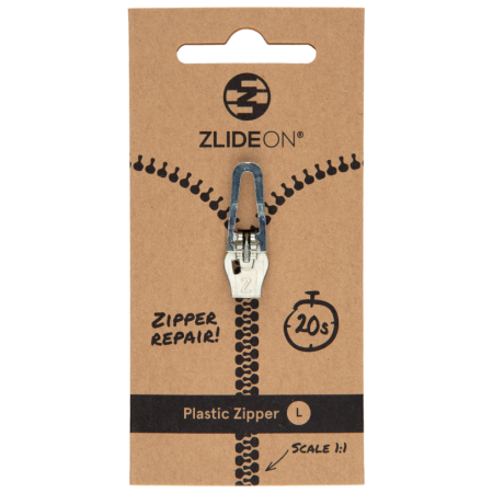 Cremallera de recambio ZlideOn Plastic Zipper L plata