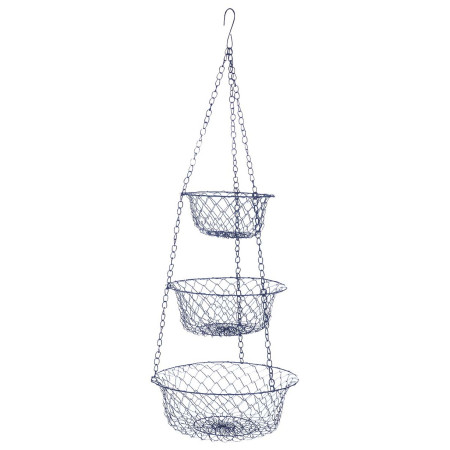 Organizador Bo-Camp Hanging baskets 3-level azul metal blue