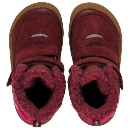 Botas de invierno para niños Viking Outdoor Footwear Alv Barefoot Paw Warm WP 2V Burgundy
