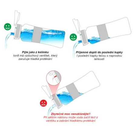 Botella para niños Ion8 Leak Proof Rainbows 500 ml
