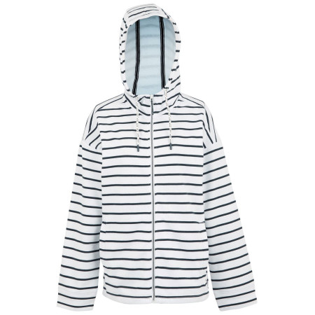 Sudadera de mujer Regatta Bayletta Hoody II blanco/azul Wht/NvyStrpe