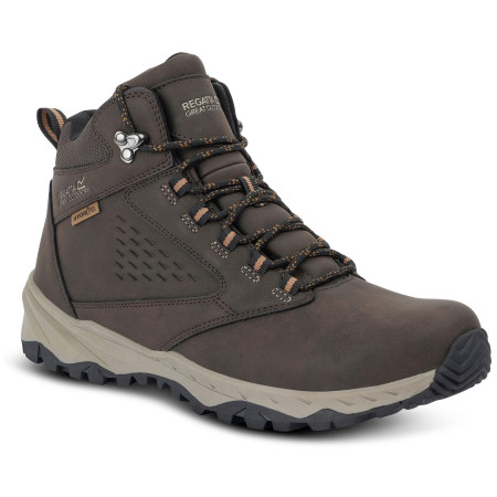 Calzado de hombre Regatta Amble Boot WP marrón oscuro Peat/Tan