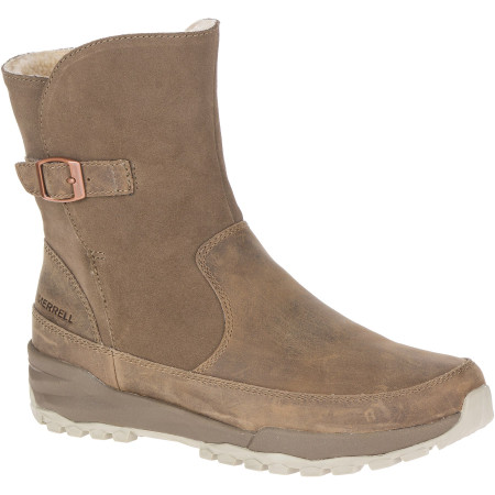 Calzado de mujer Merrell Icepack Guide Buckle Plr Wp marrón Stone