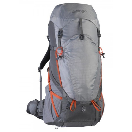 Mochila Vango Wrath 60:70 gris/naranja Android Grey / Cayenne Orange