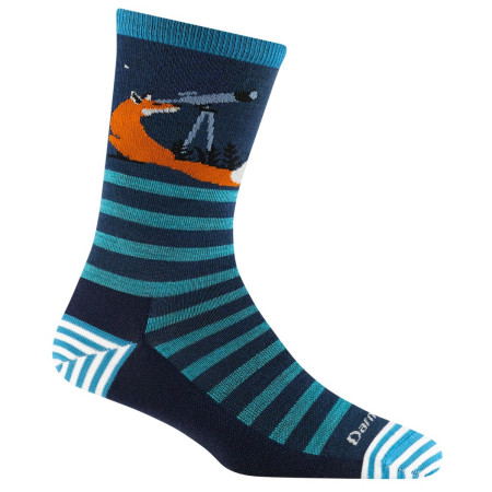 Calcetines de mujer Darn Tough Animal Haus Crew azul oscuro eclipse