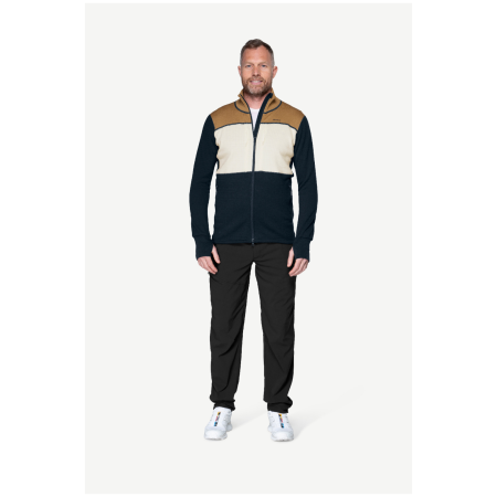 Sudadera funcional de hombre Devold Egga Grid Merino Jkt