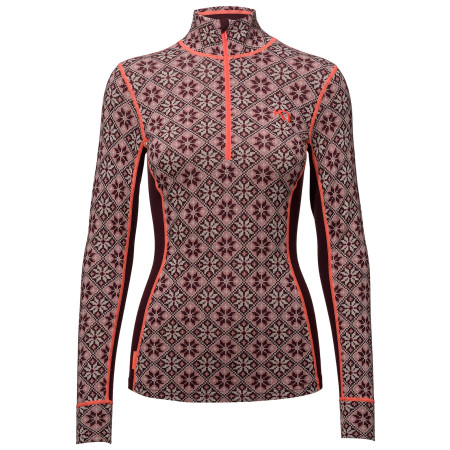 Camiseta funcional de mujer Kari Traa Rose Half Zip violeta jam