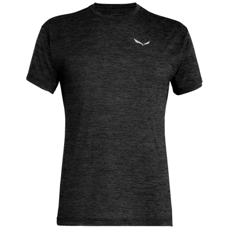 Camiseta de hombre Salewa Puez Melange Dry M S/S Tee gris oscuro 0911 - black out melange
