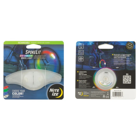 Linterna parpadeante Nite Ize SpokeLit Disc-O Select