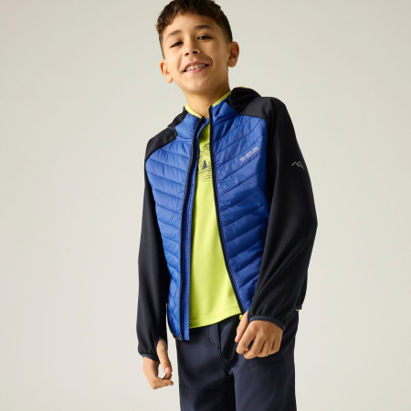Chaqueta para niños Regatta Junior Andreson Hybrid Nvy/OlympBlu