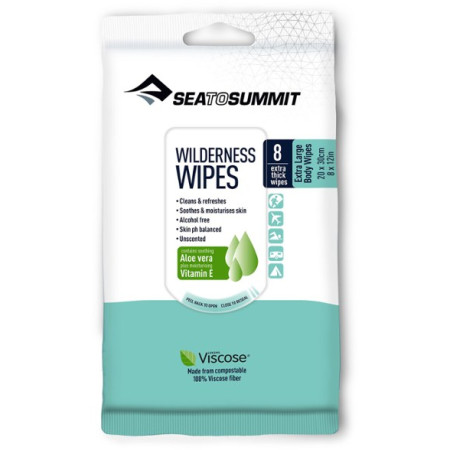 Toallitas Sea to Summit Wilderness Wipes XL 20 x 30cm (8pcs)