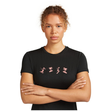 Camiseta de mujer Icebreaker Women Merino 150 Tech Lite SS Tee Snow Day