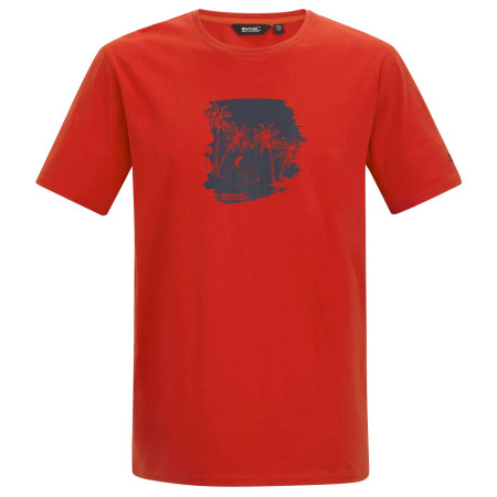 Camiseta de hombre Regatta Cline IX rojo PoppyBchGlid