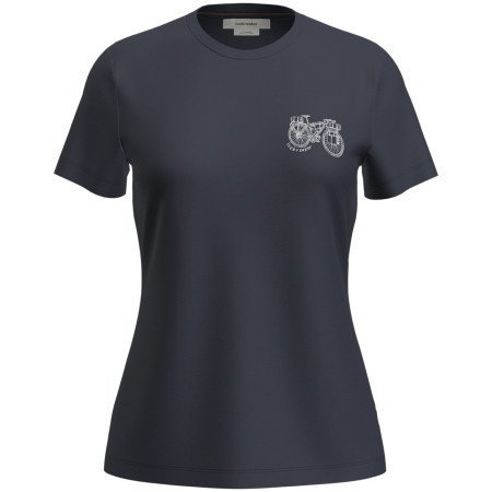 Camiseta funcional de mujer Icebreaker W Mer 150 Tech Lite SS Tee Adventure Rid azul oscuro Midnight Navy