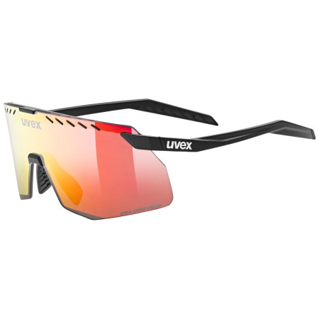 Gafas de sol Uvex Pace Stage S Cv negro/rojo Black Matt/Mir.Red