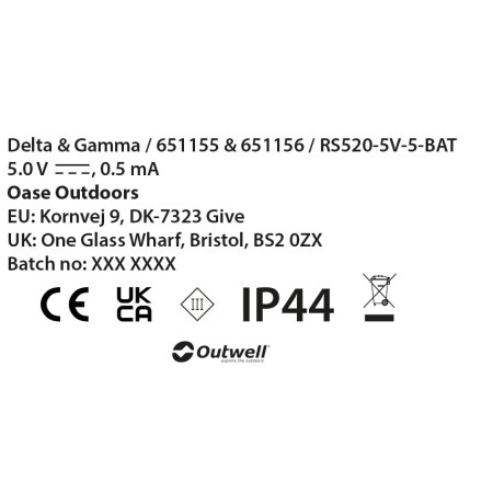 Guirnalda de luces Outwell Delta Light Chain