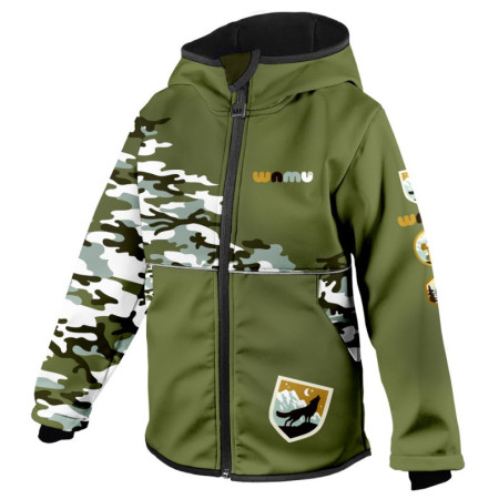 Chaqueta softshell para niños WAMU Khaki khaki KHAKI