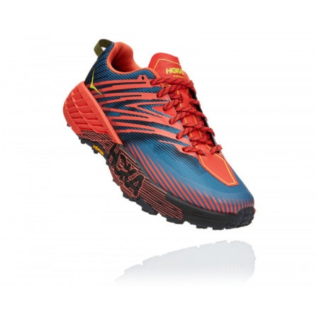 Zapatillas de carrera para hombre Hoka Speedgoat 4 Wide azul/naranja Fiesta/ProvincialBlue