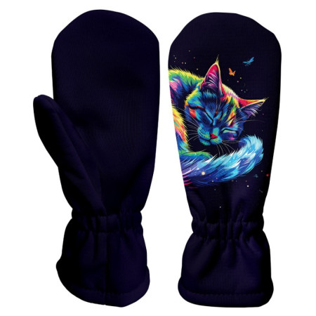 Guantes softshell para niños WAMU Dark Purple
