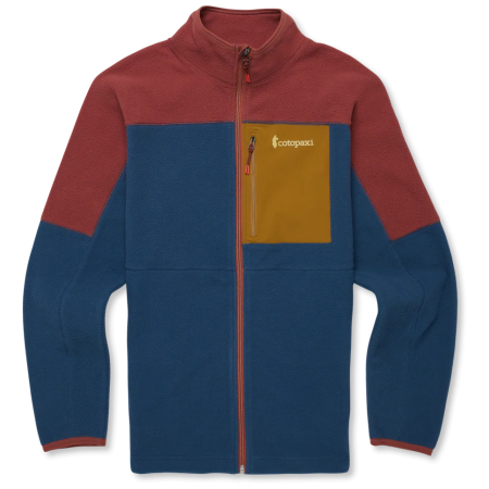 Sudadera funcional de hombre Cotopaxi M'S Abrazo Fleece Full-Zip Jacket beige/azul Nutmeg and Deep Sea