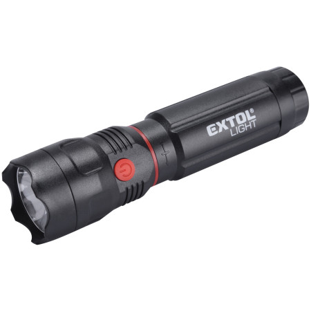 Linterna Extol 100lm, CREE + 150lm, COB negro Black