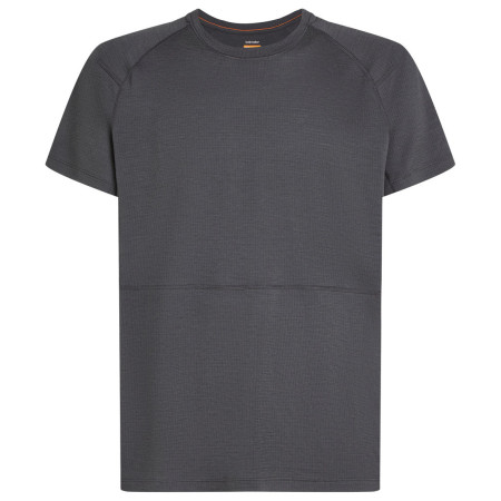 Camiseta funcional de hombre Icebreaker M Mer 200 Waffle Elevation SS Tee gris Obsidian