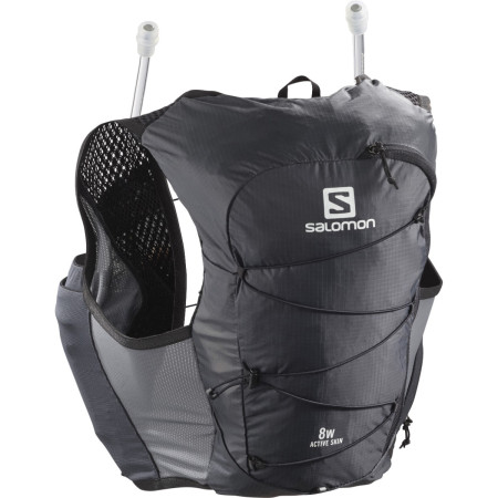 Chaleco de carrera Salomon Active Skin 8 W Set negro Ebony