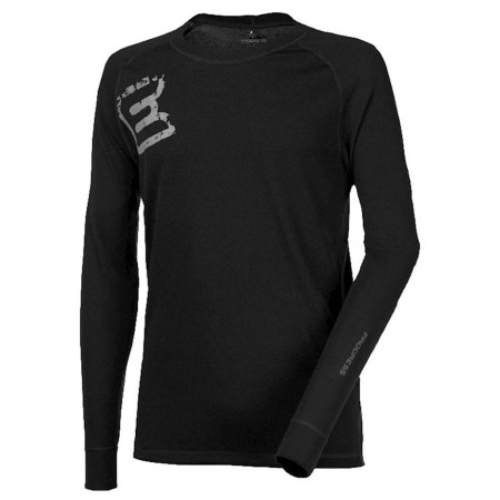 Camiseta funcional de hombre Progress DF NDR Print "E" pot negro Black
