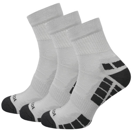 Calcetines MOOA Silver Bamboo Mid 3-pack gris Grey/Grey