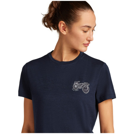 Camiseta funcional de mujer Icebreaker W Mer 150 Tech Lite SS Tee Adventure Rid