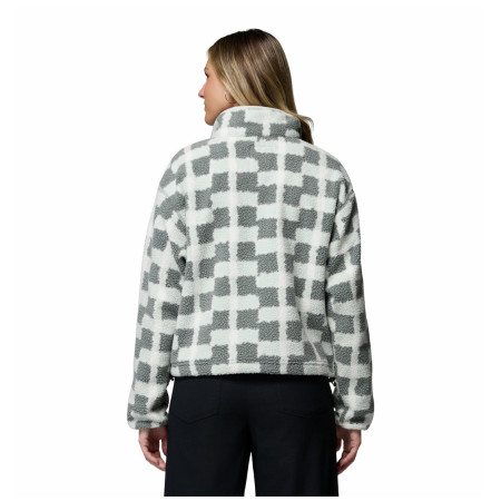 Sudadera de mujer Columbia Helvetia™ II Printed Cropped Half Snap