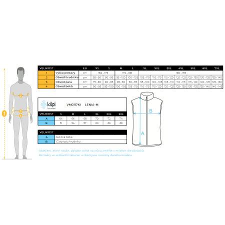 Chaleco de hombre Kilpi Lenia-M